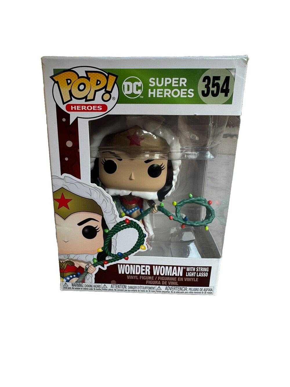 Funko Pop DC Wonder Woman Christmas Lights Lasso #354